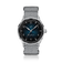 1968 Sixtyeight by AV86 vintage-inspired dress watch with sapphire crystal, sunray dial, and textured grey fabric strap