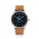 1968 Sixtyeight by AV86 vintage-inspired dress watch with sapphire crystal, sunray dial, and tan leather strap