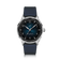 1968 Sixtyeight by AV86 vintage-inspired dress watch with sapphire crystal, sunray dial, and blue leather strap