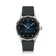 1968 Sixtyeight by AV86 vintage-inspired dress watch with sapphire crystal, textured dial, and black leather strap