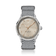 1968 Sixtyeight by AV86 vintage-inspired dress watch with sapphire crystal, delicately patterned dial, and woven fabric strap