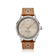 1968 Sixtyeight by AV86 vintage-inspired dress watch with champagne dial, sapphire crystal, and perforated brown leather strap