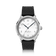 1968 Sixtyeight by AV86 vintage-inspired dress watch with sapphire crystal, stainless steel case, and textured black rubber strap