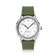 1968 Sixtyeight by AV86 vintage-inspired dress watch with sapphire crystal, clean white dial, and textured rubber strap