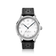1968 Sixtyeight by AV86 vintage-inspired dress watch with sapphire crystal, minimalist dial, and perforated black leather strap