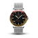 1970 Haagen GMT Automatic, Swiss Made by AV86 vintage-inspired GMT with sapphire crystal, burgundy-gold bezel, and steel mesh strap