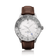1970 Glacier GMT Automatic by AV86 luxury vintage-inspired GMT with off-white dial, sapphire crystal, compass bezel, brown leather strap