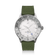 1970 Glacier GMT Automatic, Swiss Made by AV86 with vintage-inspired GMT dial, sapphire crystal, silver-gray bezel, and green rubber strap
