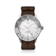 1970 Glacier GMT Automatic by AV86 vintage-inspired GMT watch with sapphire crystal, compass bezel, and brown fabric strap