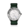 1970 Glacier GMT Automatic by AV86 with vintage-inspired off-white dial, sapphire crystal, GMT bezel, and fabric strap