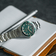 1926 At'sea, Green Turtle Vintage – 39MM diver watch by AV86 with sapphire crystal, textured dial, and metal bracelet strap