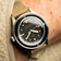 1956 Marine by AV86 vintage-inspired diver with acrylic bezel, big luminous markers, and beige fabric strap