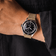 1956 Marine Automatic by AV86 vintage-inspired diver with sapphire crystal, compass bezel, and textured fabric strap