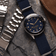 1926 At'sea Blue Turtle Vintage by AV86 vintage-inspired diver with sapphire crystal, compass bezel, and blue fabric strap