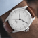 1971 Automatic by AV86 Scandinavian luxury automatic watch with sapphire crystal, minimalist dial, and brown leather strap