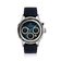 1564 Chronodate Automatic, Steel / Blue by AV86 presents a vintage-inspired automatic chronograph with a deep blue gradient dial, triple subdials for day, month, and 24-hour display, date window, polished steel case, and a textured blue leather strap, exemplifying Danish horological precision and Scandinavian design.