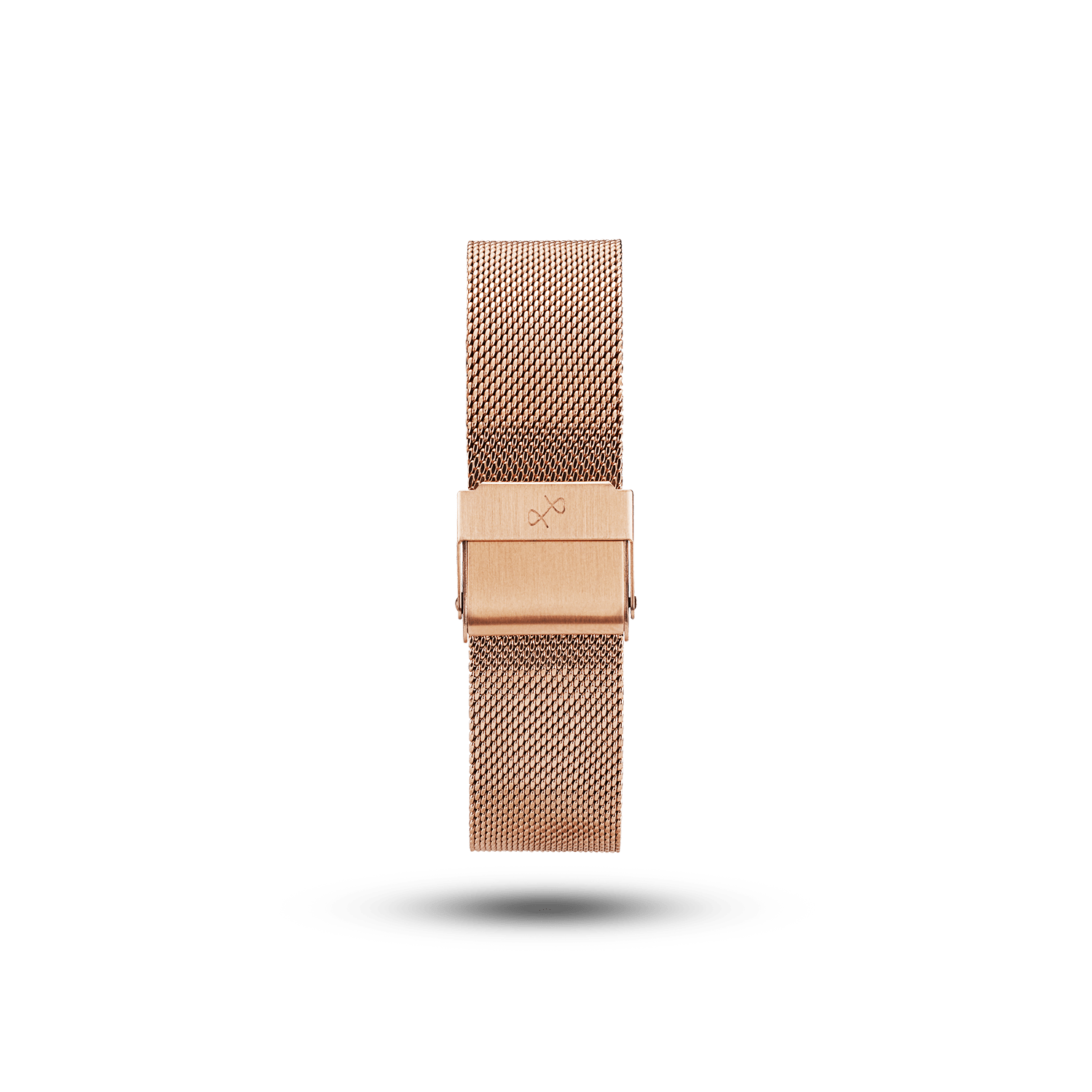 Mesh Band - Rose Gold by AV86 two-piece interchangeable strap with fine mesh design and signature bow logo buckle detail