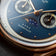 1968 Moonphase, Rose Gold / Dark Blue by AV86 with moonphase complication, sapphire crystal, textured dial, and leather strap