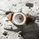 1968 Moonphase by AV86 luxury moonphase watch with sapphire crystal, textured dial, and brown leather strap on lunar surface