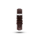 Leather - Brown Croco strap by AV86 crafted from high-quality leather with signature engravings and polished pin buckle closure