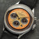1564 Chronodate Automatic by AV86 vintage-inspired watch with chronograph subdials, sapphire crystal, and black leather strap