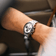 1960 Racing Chronograph by AV86 with vintage-inspired dial, sapphire crystal, chronograph subdials, and metal bracelet strap