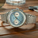 1934 Multichron, Steel / Sky Blue by AV86 featuring a vintage-inspired chronograph design with sapphire crystal, finely detailed dial, and a polished stainless steel bracelet embodying Nordic minimalism.