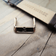 Suede - Blue by AV86 two-piece high-quality leather strap with engraved detail and polished rose gold plated pin buckle