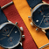 1815 Justin Gatlin by AV86 vintage-inspired chronograph with sapphire crystal, textured dial, and fabric strap