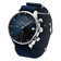 1815 Justin Gatlin by AV86 vintage-inspired chronograph with sapphire crystal, textured blue dial, and fabric strap