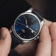 1971 Automatic Night Blue - Swiss Made by AV86 with vintage-inspired blue dial, sapphire crystal, automatic movement, and leather strap