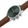 1815 Chronograph by AV86 with vintage-inspired dial, sapphire crystal, chronograph subdials, and brown leather strap