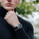 1971 Automatic, Night Blue - Swiss Made by AV86 with vintage-inspired dial, sapphire crystal, and black leather strap on wrist