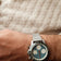 1960 Racing Chronograph, Steel / Sky Blue & Green