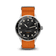 1971 Stagediver, Black – 39mm vintage-inspired diver by AV86 with sapphire crystal, compass bezel, and textured fabric strap