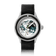 Earthrise WWF Partnership, Automatic / 2025 Edition by AV86 automatic watch with sapphire crystal, vintage-inspired dial, and black fabric strap