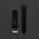 Leather - Black by AV86 two-piece premium leather strap with engraved detail and polished pin buckle, minimalist Scandinavian design
