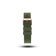 Silicone - Green replacement strap by AV86 featuring textured silicone material with rose gold buckle, designed for durable comfort