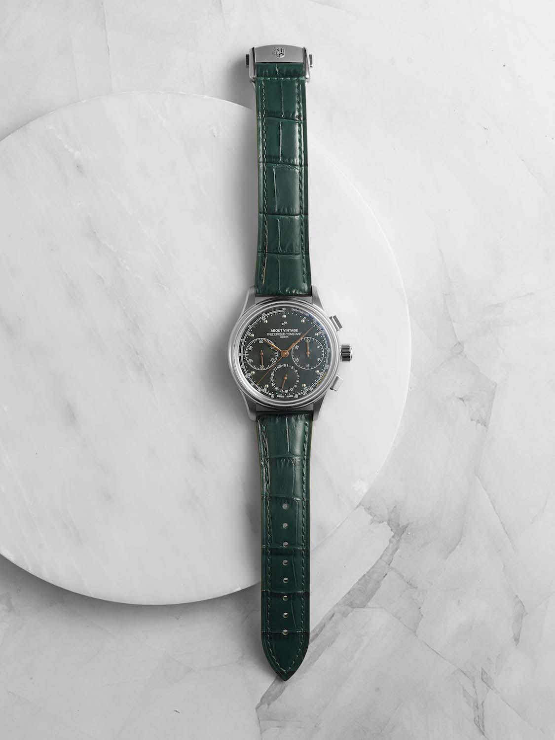 1988 Flyback, Chronograph - Limited Edition by AV86 vintage-inspired chronograph with sapphire crystal and leather strap